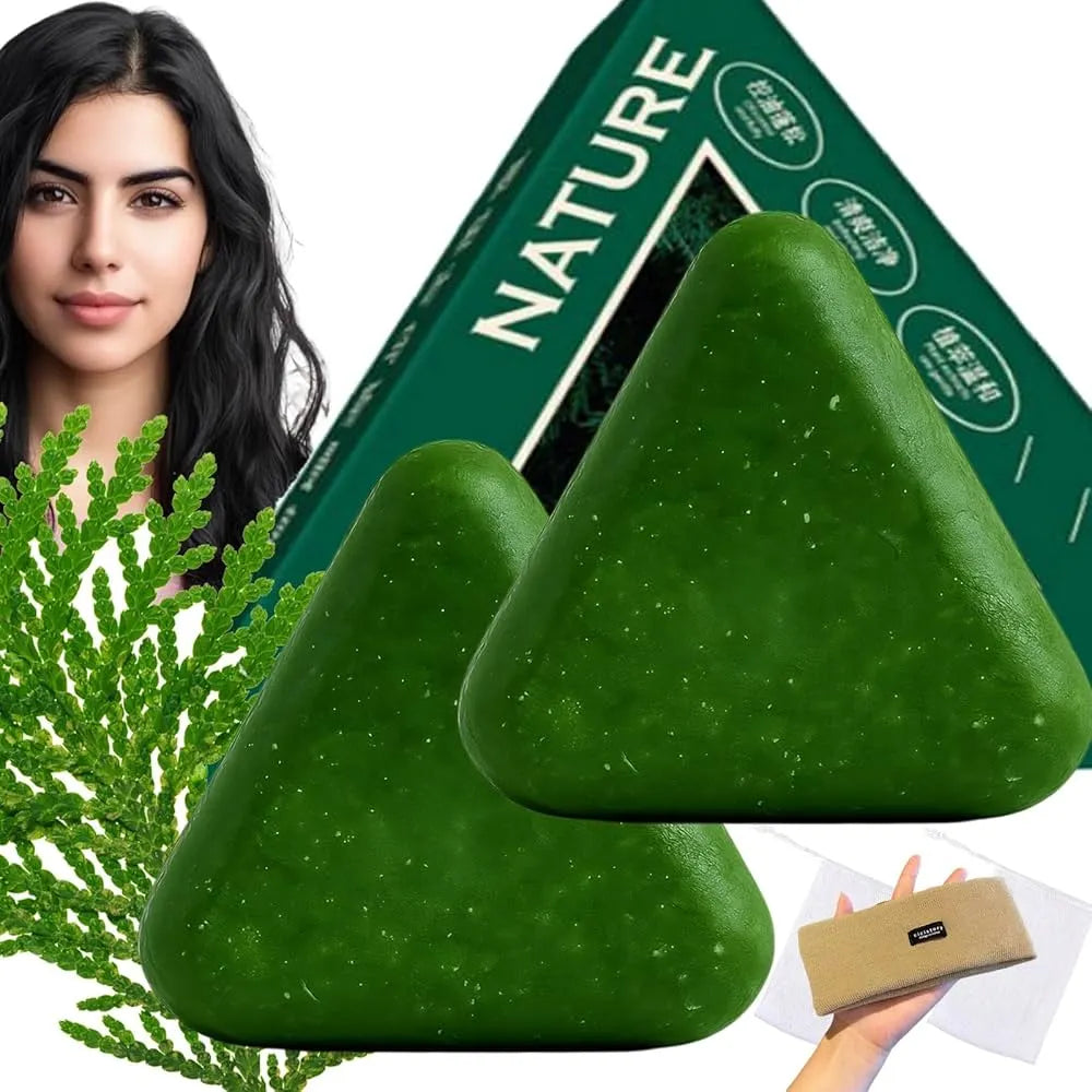 Nature Triangle Seven Green Shampoo Bar – Original | QR Code Verified ✅